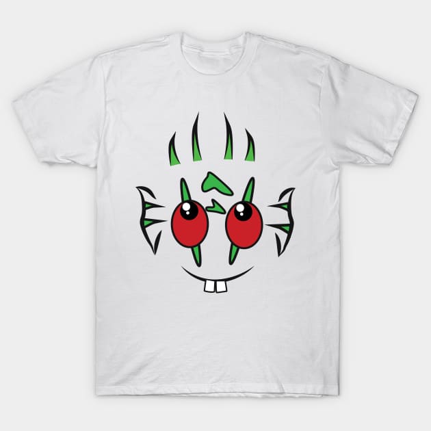 Cute WoW Murloc Face T-Shirt by alltheprints